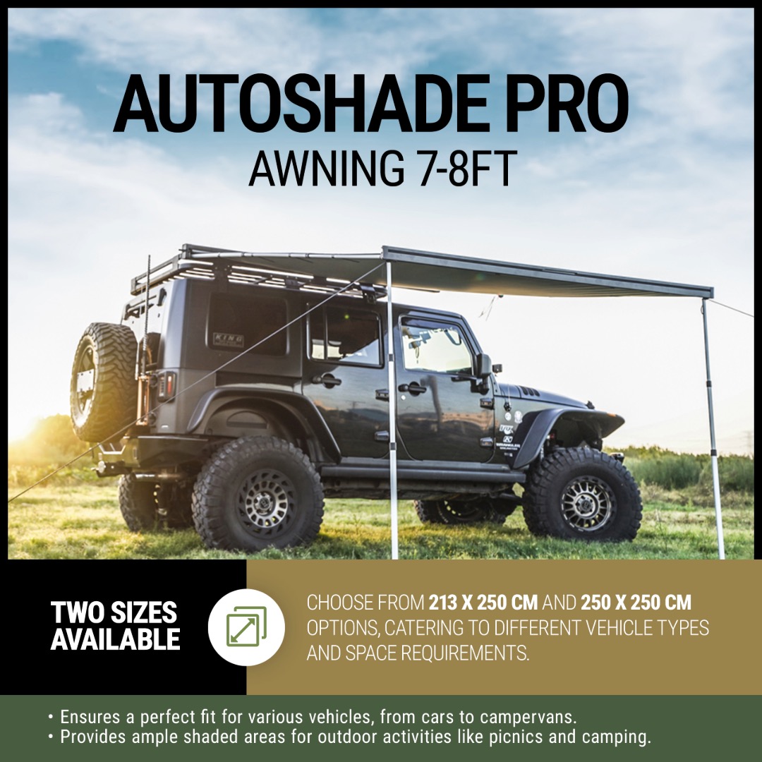 AutoShade Pro Auto Hard Case Awning 8ft