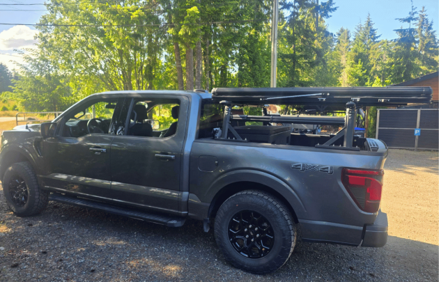 Hauler Bed Rack installed on the pickup bed