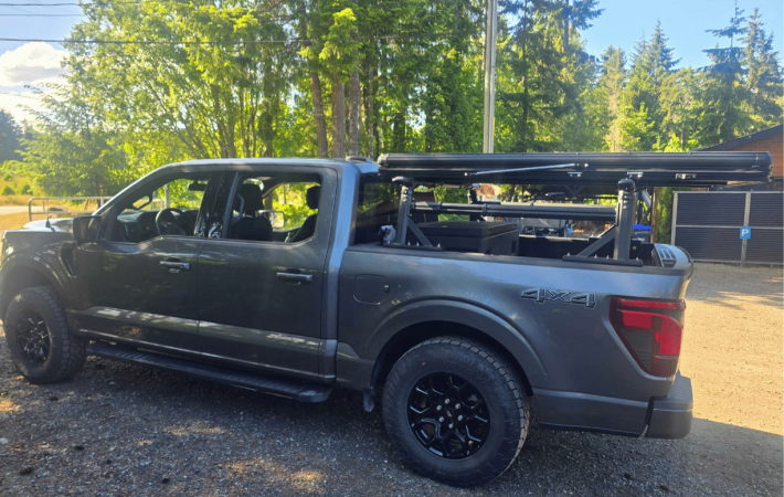 Hauler Bed Rack installed on the pickup bed