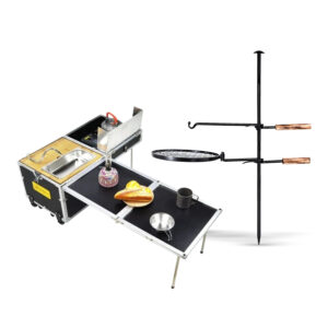 Camping Grill + Mobile Kitchen Bundle