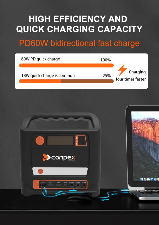 300W Portable Power Station Conpex Outdoor Battery