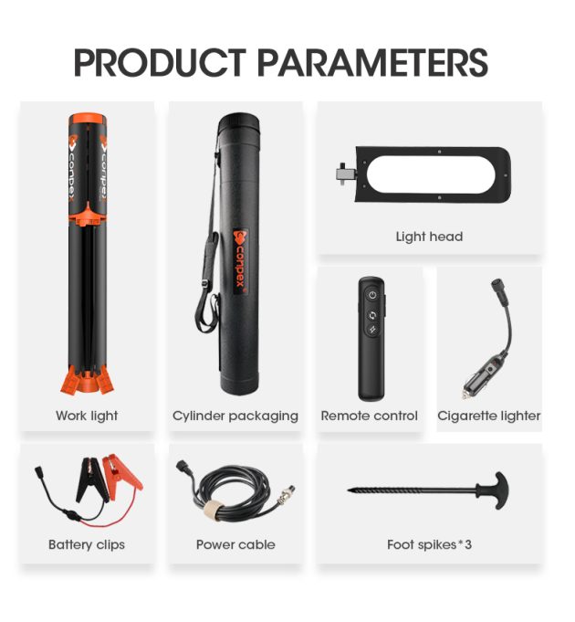 LED Camping Light with Tripod