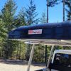 Roof top tents awning of a truck
