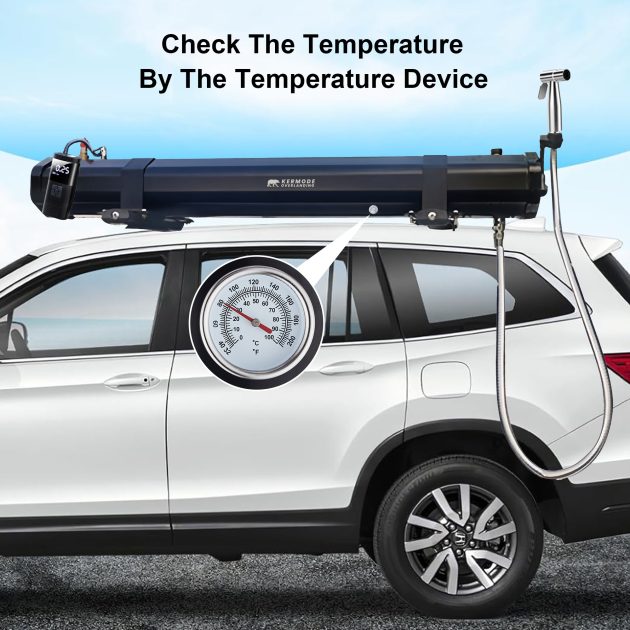 Solar Powered Portable RoadShower for Camping 30L