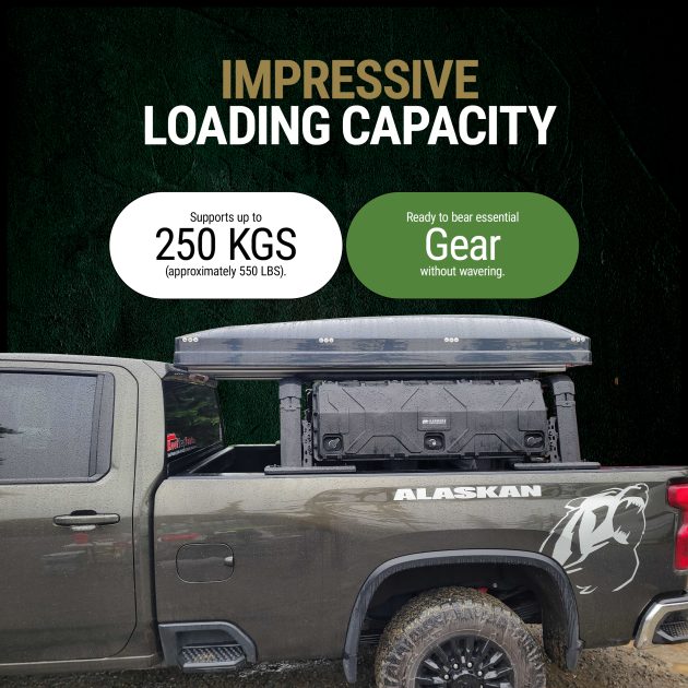 Overland Pod Truck Bed Rack System w/smaller pod boxes