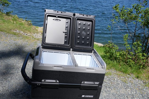 55L Portable Fridge Dual Zone Electric Cooler