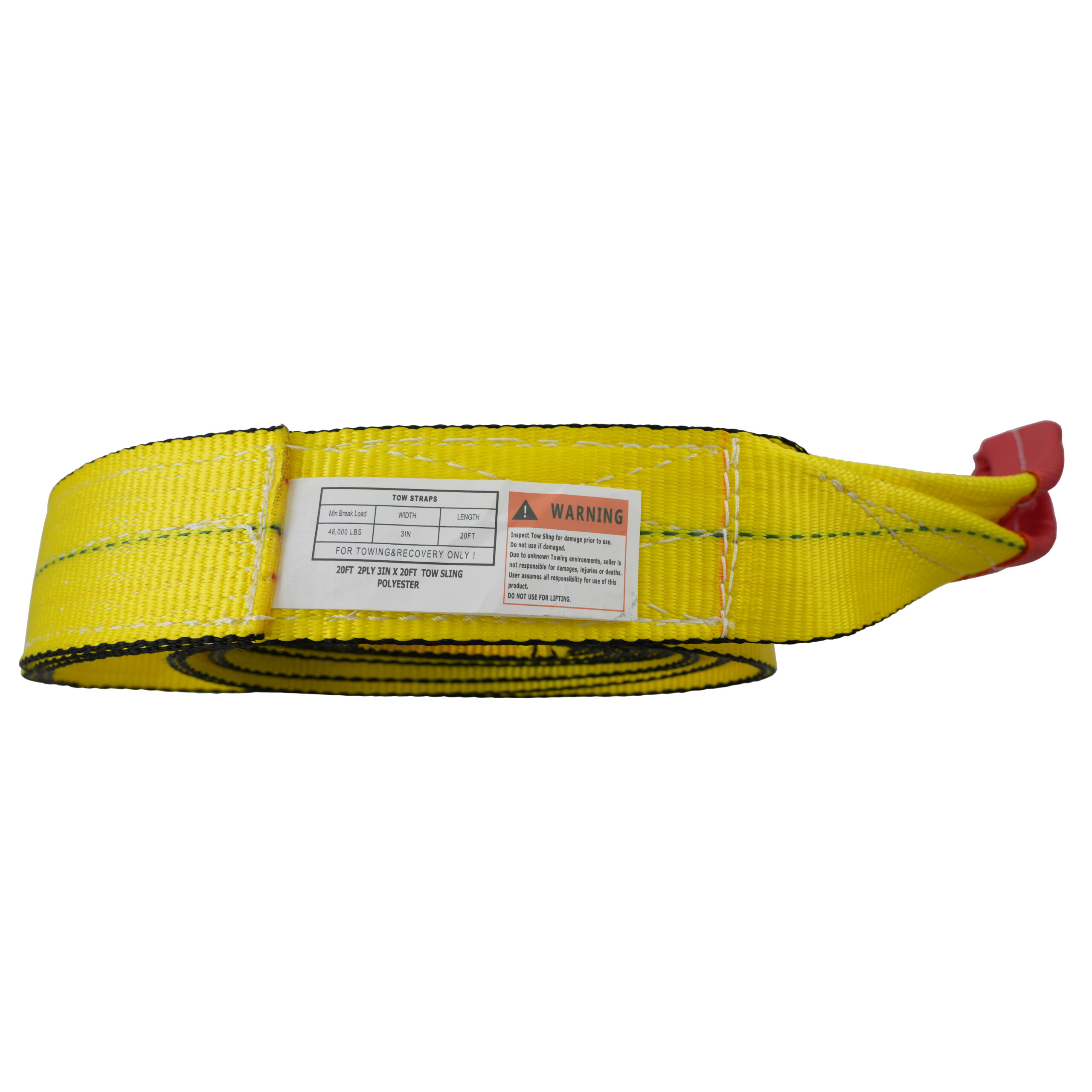 Heavy-Duty Tow Strap with Shackles & Bag