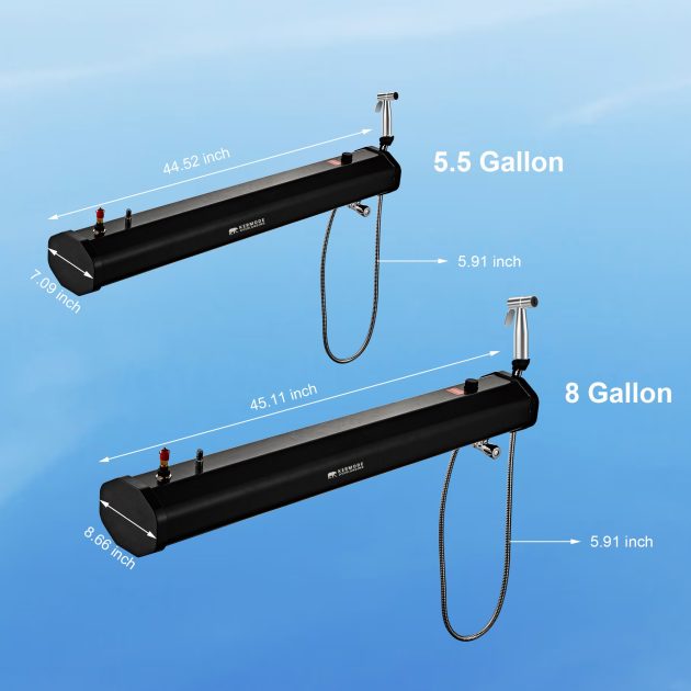 Solar Powered Portable RoadShower for Camping 30L