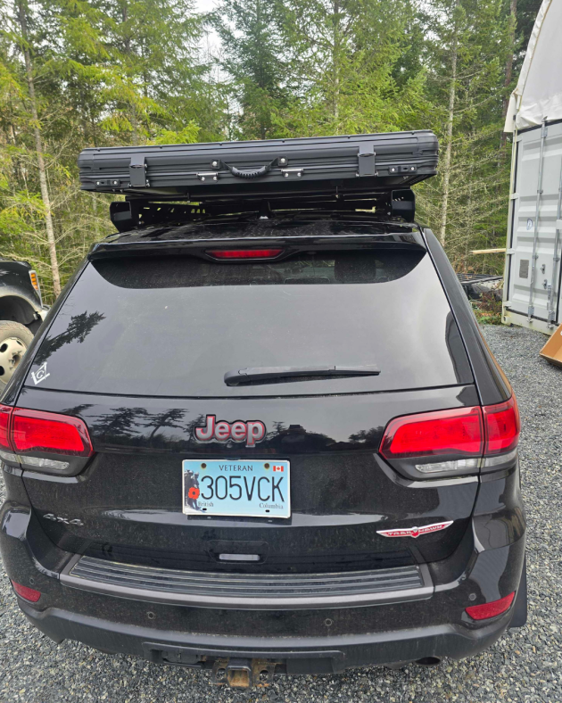 Summit Ridge rooftop tent Canada installed on truck bed rack for overlanding