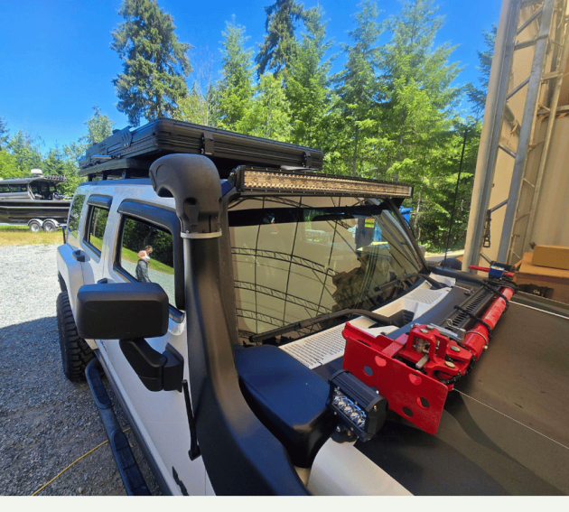 Overland camping setup featuring a Summit Edge