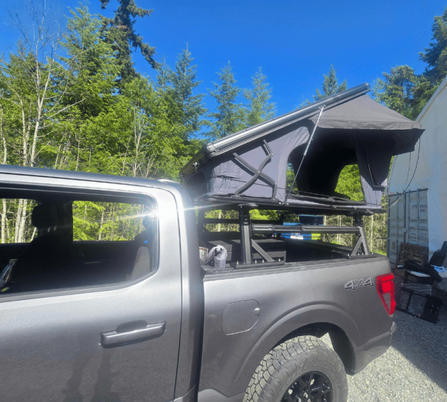 Overland camping setup featuring a Summit Edge