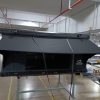 SkyRise hard shell rooftop tent closed with low-profile aluminum shell on SUV roof rack