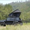 summitedge hard shell rooftop tent on jeep