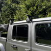 Aluminum crossbars for Jeep Gladiator truck bed rack system
