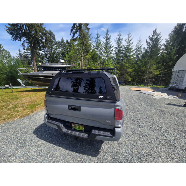 Tacoma canopy installation for overland and camping adventures on Vancouver Island