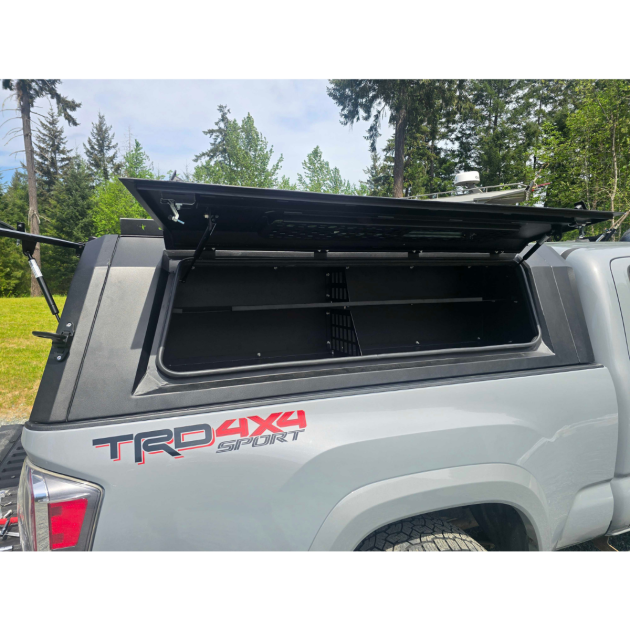 Tacoma canopy installation for overland and camping adventures on Vancouver Island