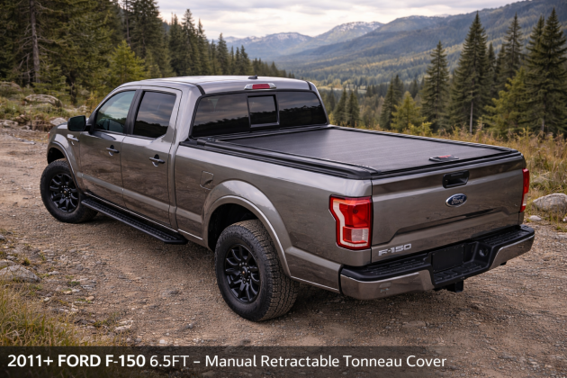 2011+ Ford F-150 6.5FT – Manual Retractable Tonneau Cover