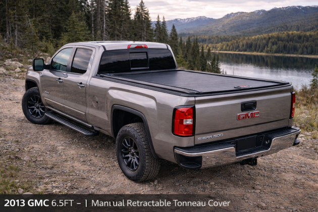 2013 GMC 6.6FT – Manual Retractable Tonneau Cover