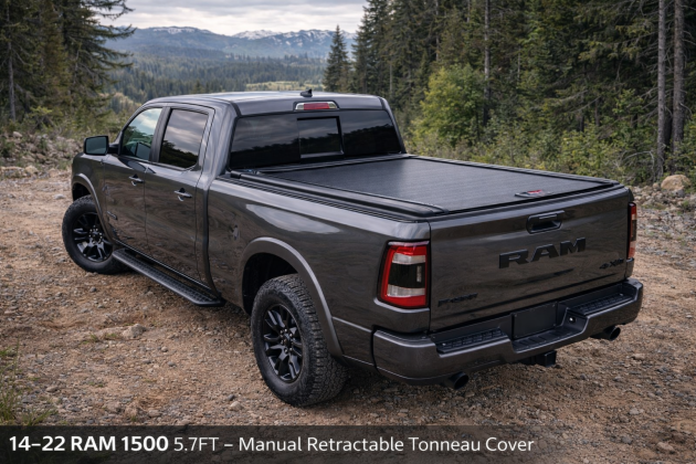 4–22 RAM 1500 5.7FT – Manual Retractable Tonneau Cover