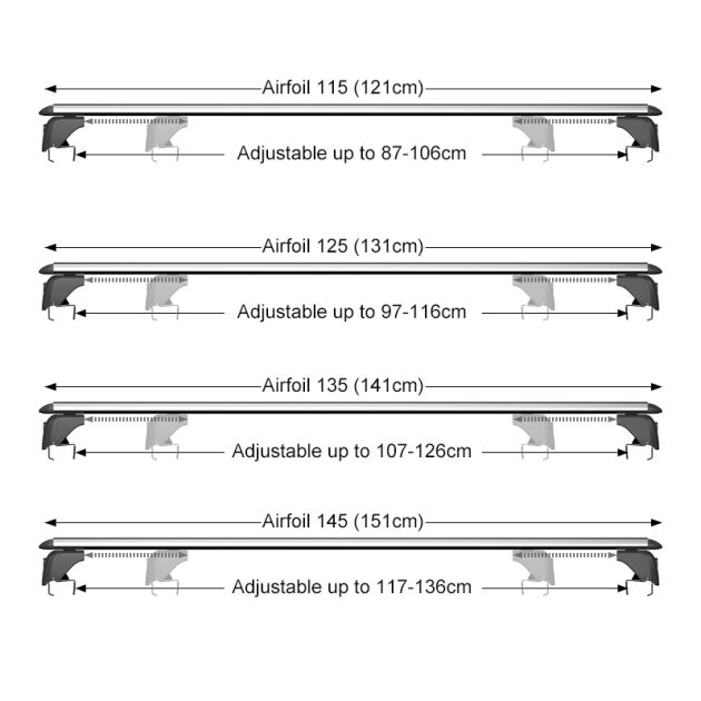 universal cross bars