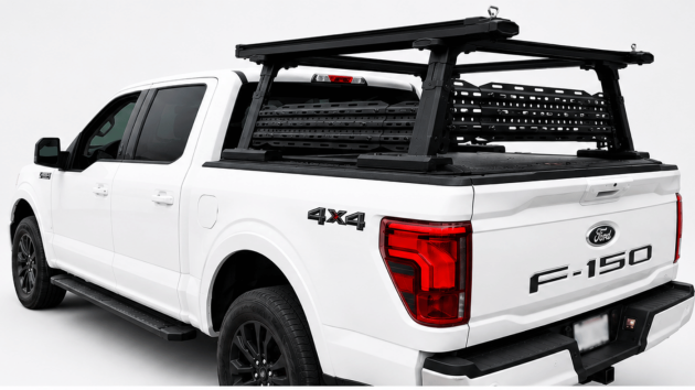 Universal Adjustable Aluminum Truck Bed Rack with Molle Panels