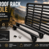 Jeep Roof Platform Rack + Rounded Roof Cross Bars Bundle